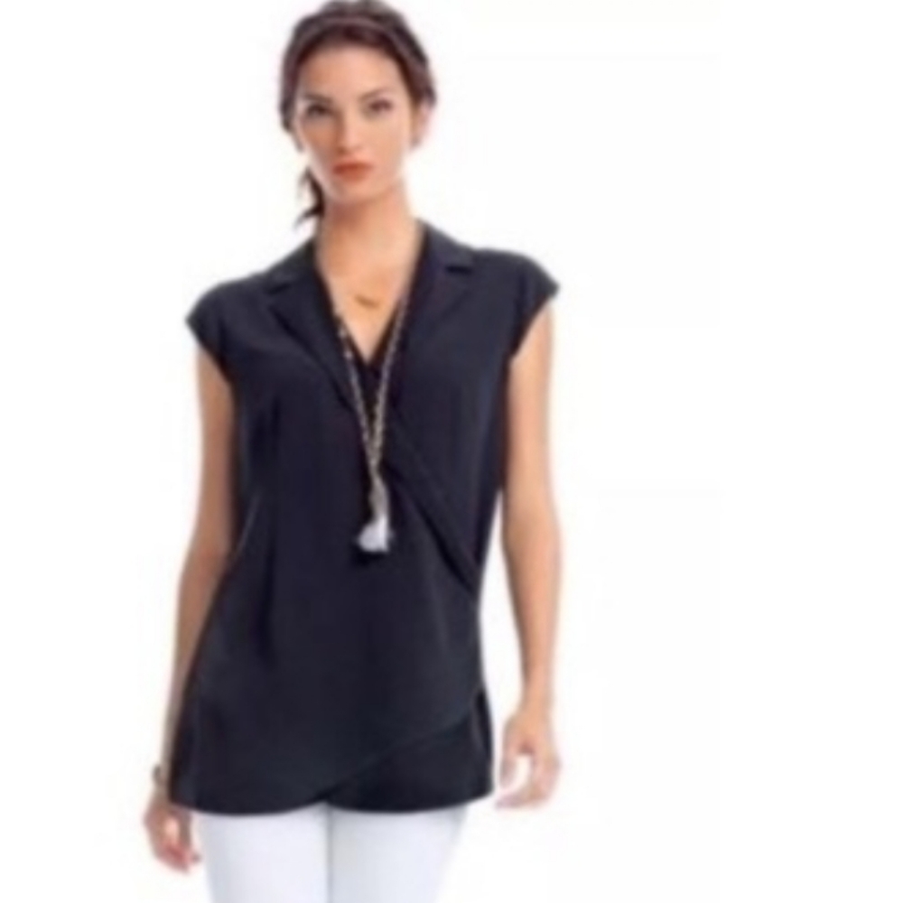 CAbi Origami Faux Wrap Blouse Style #757